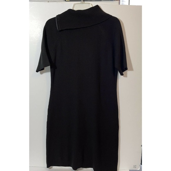 CALVIN KLEIN Women’s L Black Sweater Knit Dress Black - Picture 2 of 7